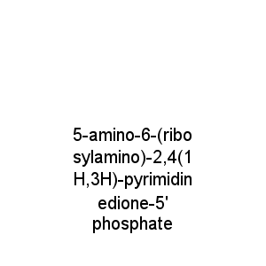 5-amino-6-(ribosylamino)-2,4(1H,3H)-pyrimidinedione-5' phosphate
